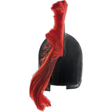 India Made Trojan Corinthian Helmet - Wearable Black Finish With Red Horsehair Crest by India Made