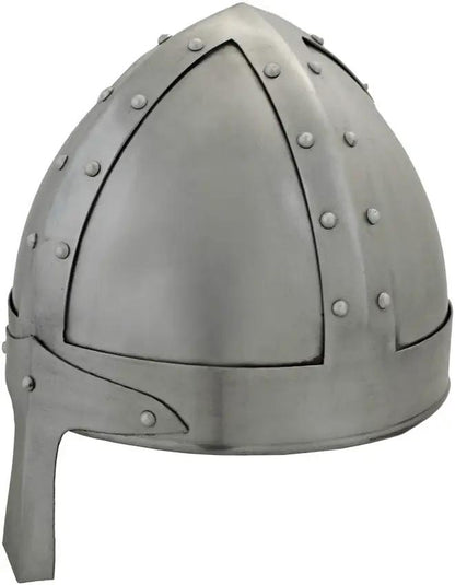 India Made Norman Crusader Helmet - 18 Gauge Steel Construction With Inner Liner Cap And Strap by India Made