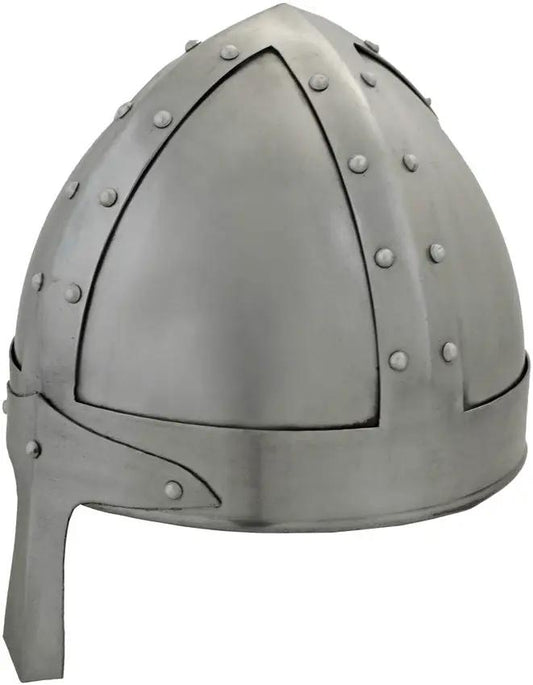 India Made Norman Crusader Helmet - 18 Gauge Steel Construction With Inner Liner Cap And Strap by India Made