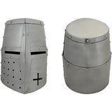 Heritage Forge India Made Medieval Knight's Helmet - 18 Gauge Steel With Inner Liner Cap And Strap, Boxed by India Made