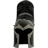 India Made Knights Crusader Helmet - 18 Gauge Cold Rolled Steel With Adjustable Leather Liner by India Made