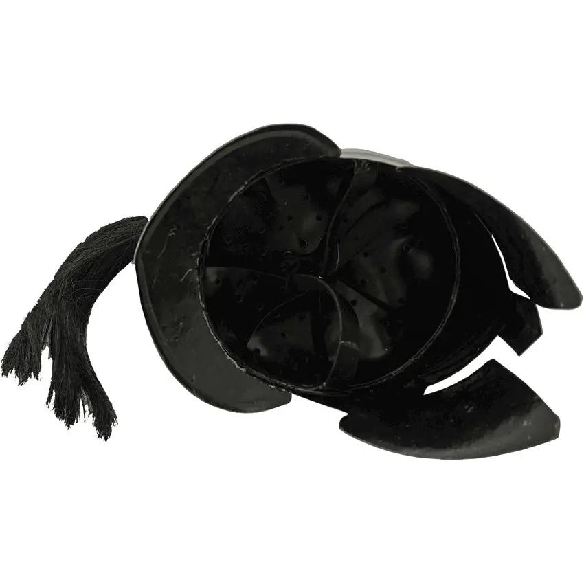 India Made Roman Helmet - Carbon Steel Construction With Adjustable Leather Liner And Black Plume by India Made