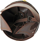 India Made Leather Roman Helmet - Top Grain Leather Construction With Adjustable Interior by India Made