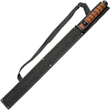 Pakistan Combat Sword 20 Inch Black Stainless Blade With Stacked Leather Handle And Nylon Sheath For Collectors by Pakistan