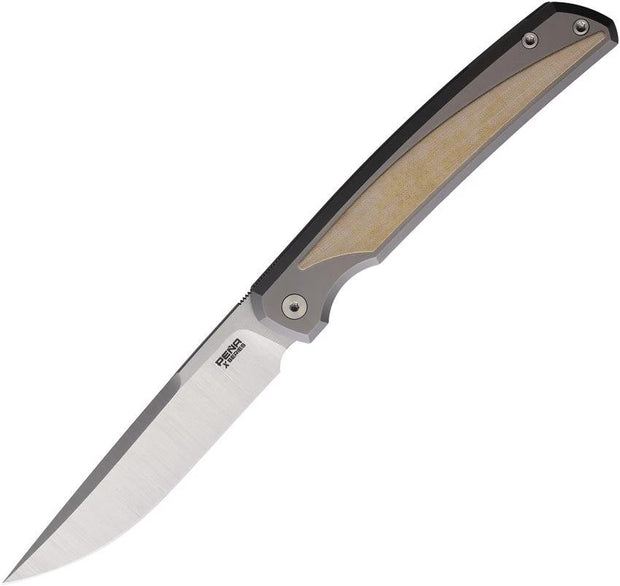 Pena Knives Sicario Framelock White Mic SICARIO - ANT WHITE MICARTA by Pena Knives