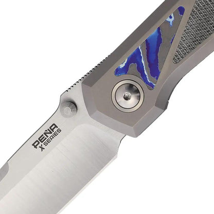Pena Knives Mula Framelock Tanto Blk Mic MULA TANTO BLK DTI by Pena Knives
