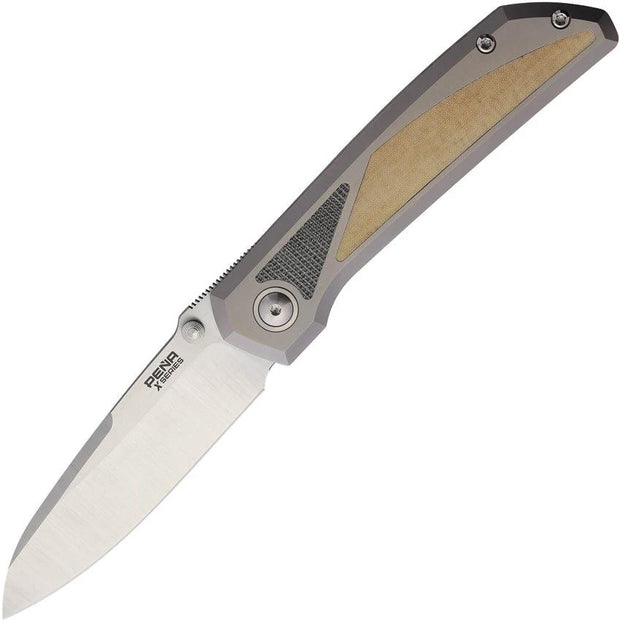 Pena Knives Mula Framelock SF Wht/Blk MULA SF WH MIC BLK MIC by Pena Knives