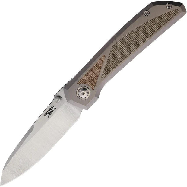 Pena Knives Mula Framelock SF Grn/Brn MULA SF GRN MIC BRN MIC by Pena Knives