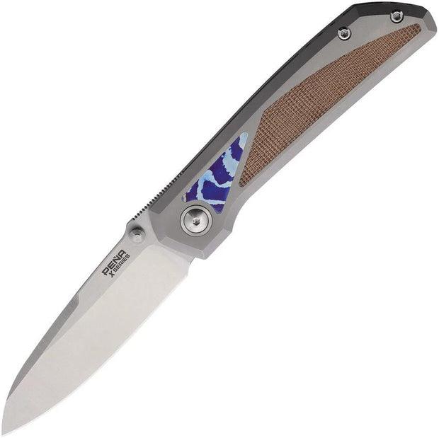 Pena Knives Mula Framelock Brn Mokuti MULA SF BRN MIC MOK by Pena Knives