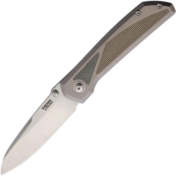 Pena Knives Mula Framelock SF Grn/Blk Mic MULA SF GRN MIC BLK MIC by Pena Knives