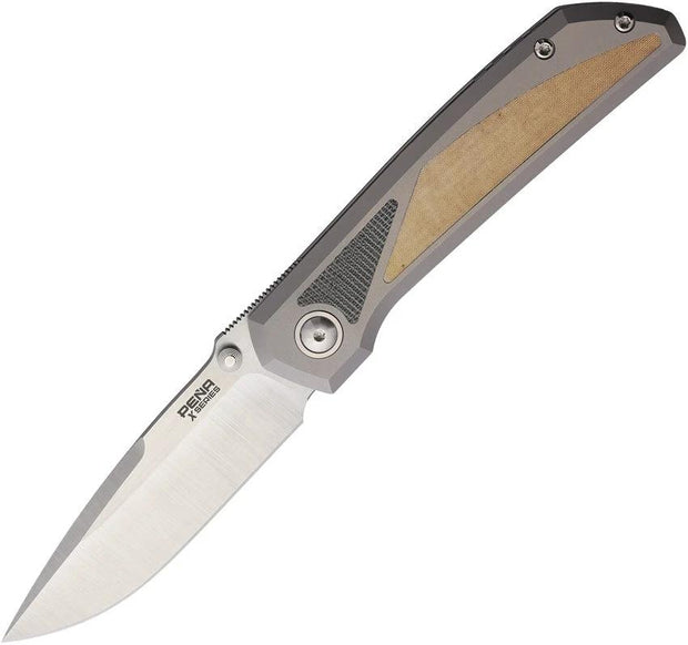 Pena Knives Mula Framelock DP Wht/Blk Mic MULA DP WH MIC BLK MIC by Pena Knives
