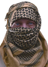 Camcon Shemagh Scarf Black One Hundred Percent Cotton Sand Guard Multipurpose Headwear For Troops And Adventurers by Camcon