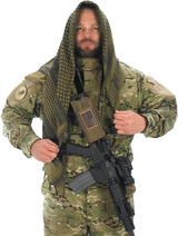 Camcon Shemagh Black 61038 Desert Scarf For Outdoor Adventurers Tactical Sun Wind Sand Protection by Camcon