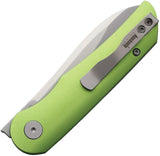 Petrified Fish El Camino Linerlock Knife - Green Aluminum Handle 3.13 Inch Satin N690 Blade For EDC Outdoor Tasks by Petrified Fish
