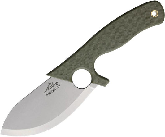Petrified Fish EEL Fixed Blade Green PFH01GRW by Petrified Fish