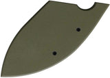Petrified Fish EEL Fixed Blade Knife - Rugged 3.5in 9Cr18MoV With Green G10 Handle by Petrified Fish