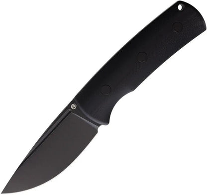 Petrified Fish Beluga Fixed Blade Knife Black K110 Stonewash Full Tang G10 Handle For Outdoor Enthusiasts by Petrified Fish