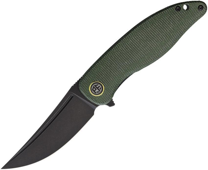 Petrified Fish Simum Linerlock Green PFP06GRMDW by Petrified Fish
