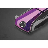 Poikilo Blade Anolis Framelock Purple ANOLIS-S2-PRP - Purple Crystal Titanium Onlay by Poikilo Blade