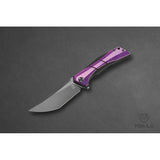 Poikilo Blade Anolis Framelock Purple ANOLIS-S2-PRP - Purple Crystal Titanium Onlay by Poikilo Blade