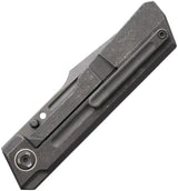 Poikilo Blade Marlin Framelock Ti DSW - Bohler M398 Harpoon Style Blade Black Stonewash Titanium Handle by Poikilo Blade