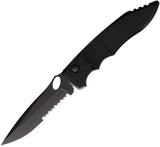 Piranha Knives Auto Mini Predator Button Lock P-11BKTS by Piranha Knives