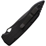 Piranha Knives Auto Mini Predator Button Lock P-11BKT - Automatic Opening EDC Knife With CPM S30V Spear Point Blade by Piranha Knives