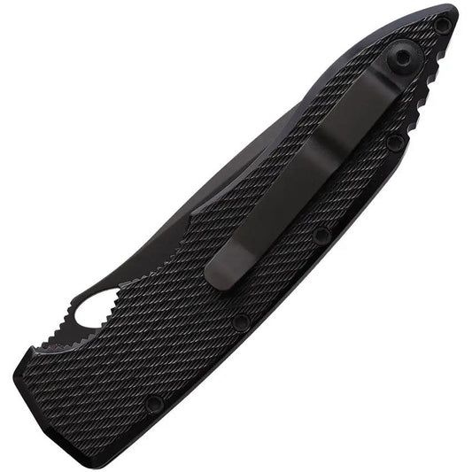 Piranha Knives Auto Mini Predator Button Lock P-11BKT - Automatic Opening EDC Knife With CPM S30V Spear Point Blade by Piranha Knives
