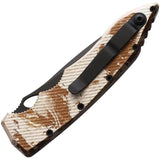 Piranha Knives Auto Mini Predator Button Lock Automatic Opening 3.5 Inch S30V Blade Camo Aluminum by Piranha Knives