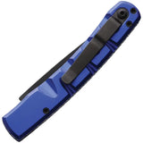 Piranha Knives Auto Virus Button Lock Blue - Automatic Opening Knife with CPM S30V Stainless Steel Blade by Piranha Knives