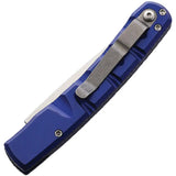 Piranha Knives Auto Virus Button Lock Blue P-15B - Automatic Opening With CPM S30V Blade And Sculpted Aluminum Handle by Piranha Knives