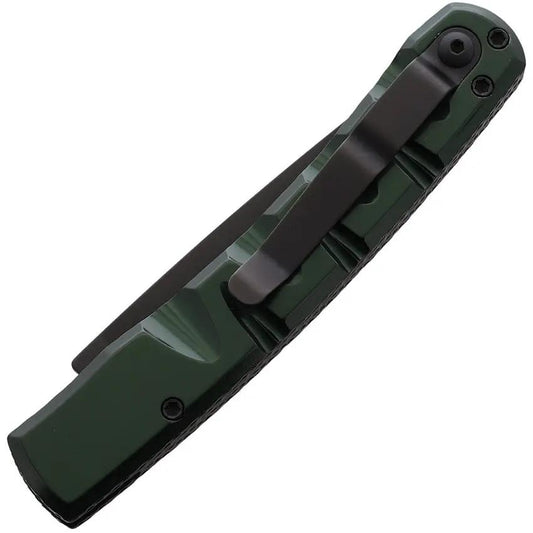 Piranha Knives Auto Pocket Button Lock Green P-15GT - Automatic Opening With 154CM Stainless Blade by Piranha Knives