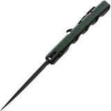 Piranha Knives Auto Pocket Button Lock Green P-15GT - Automatic Opening With 154CM Stainless Blade by Piranha Knives