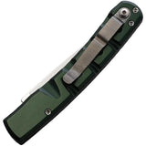 Piranha Knives Auto Virus Button Lock Green P-15G - Automatic Opening, CPM S30V Blade by Piranha Knives