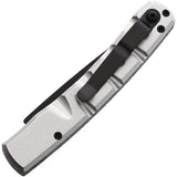 Piranha Knives Auto Virus Button Lock Slvr P-15ST - Automatic Opening, CPM S30V Blade, Aluminum Handle by Piranha Knives