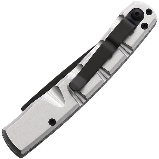 Piranha Knives Auto Virus Button Lock Slvr P-15ST - Automatic Opening, CPM S30V Blade, Aluminum Handle by Piranha Knives