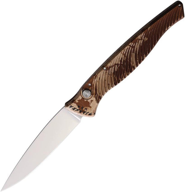 Piranha Knives Auto DNA Button Lock Camo P-16C by Piranha Knives