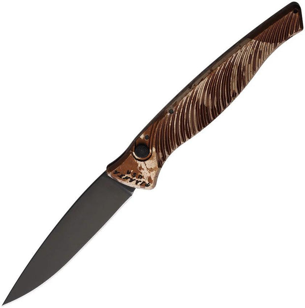 Piranha Knives Auto DNA Button Lock Camo P-16CT by Piranha Knives