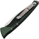 Piranha Knives Auto DNA Button Lock Green P-16G - Automatic Opening EDC Folding Knife With CPM S30V Blade by Piranha Knives