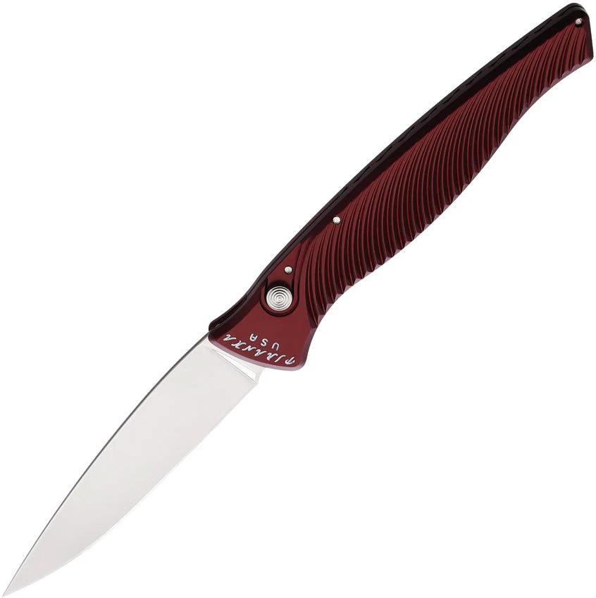 Piranha Knives Auto DNA Button Lock Red P-16R by Piranha Knives