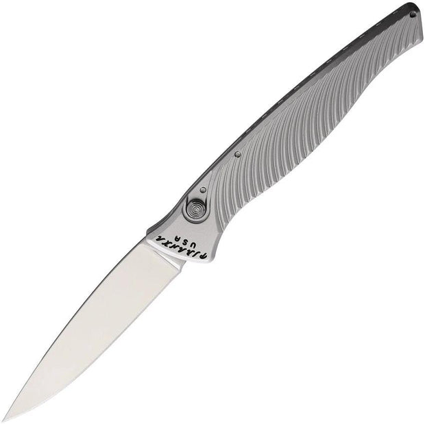 Piranha Knives Auto DNA Button Lock Silver P-16S by Piranha Knives