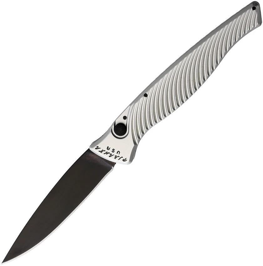 Piranha Knives Auto DNA Button Lock Silver P-16ST by Piranha Knives