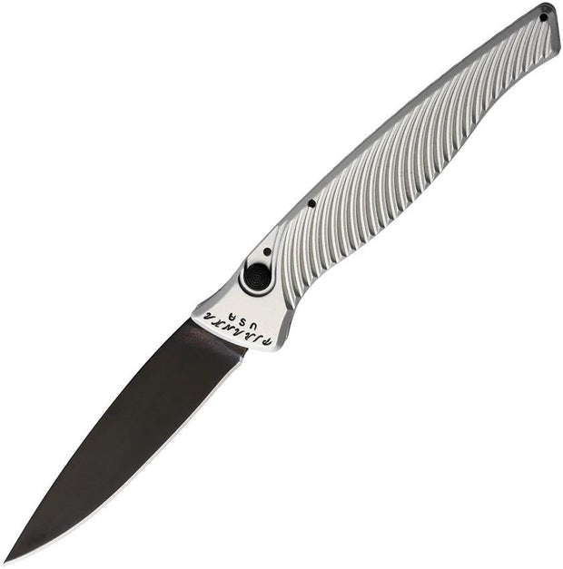 Piranha Knives Auto DNA Button Lock Silver P-16ST by Piranha Knives