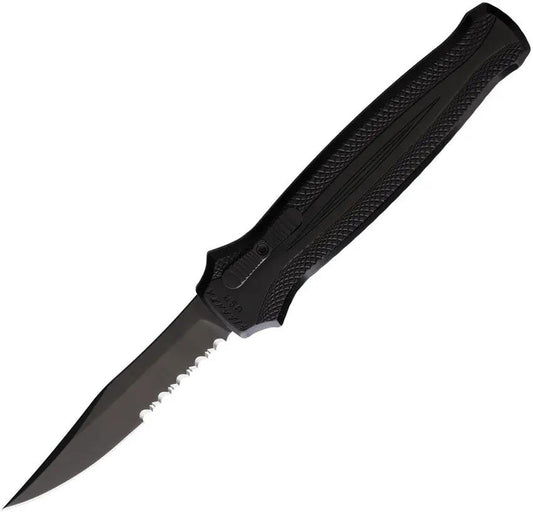 Piranha Knives Auto Rated-R OTF Black P-19BKTS by Piranha Knives