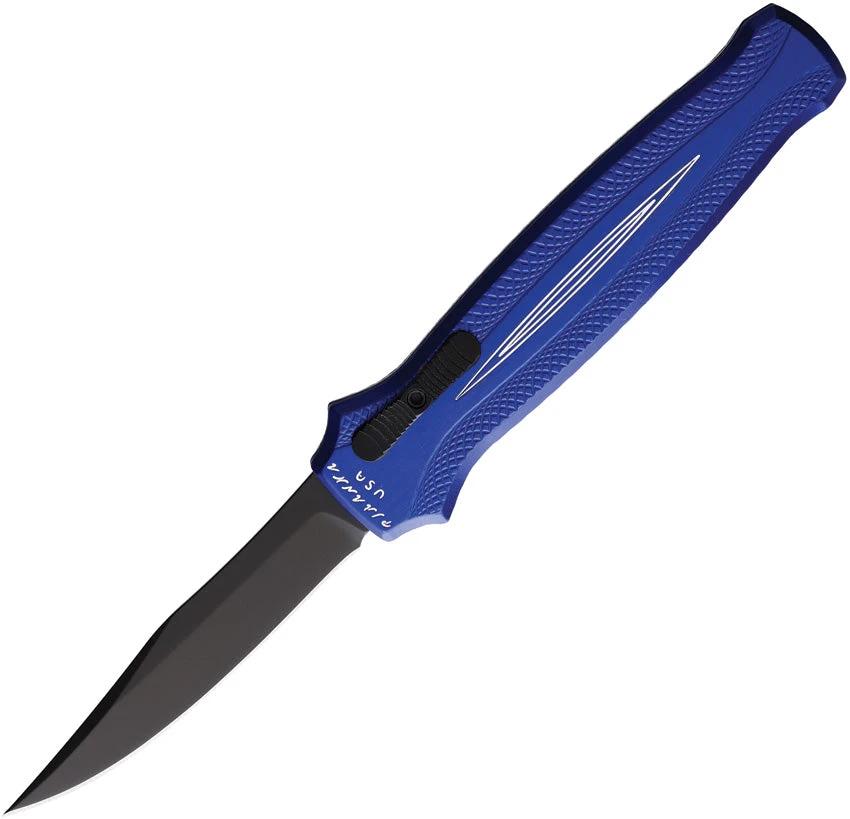 Piranha Knives Auto Rated-R OTF Blue P-19BT by Piranha Knives