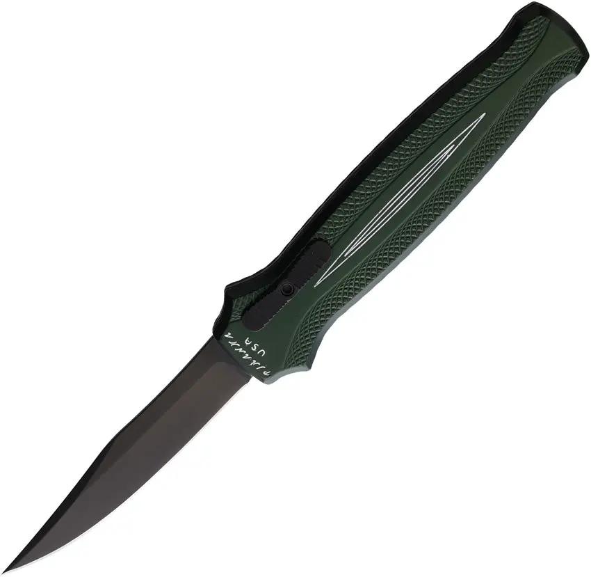 Piranha Knives Auto Rated-R OTF Green P-19GT by Piranha Knives