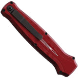 Piranha Knives P-19RT Auto Rated-R OTF Red Knife - 3.5-Inch 154CM Clip Point Blade by Piranha Knives