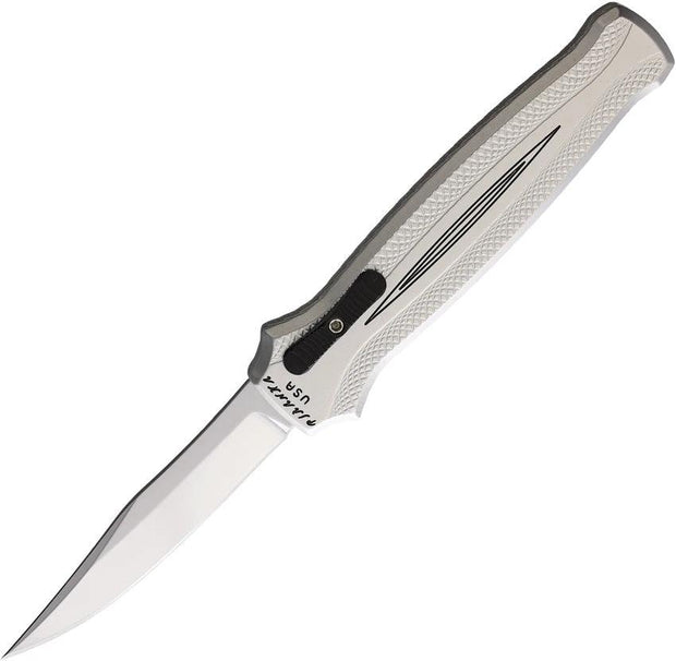 Piranha Knives Auto Rated-R OTF Silver P-19S by Piranha Knives