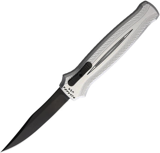 Piranha Knives Auto Rated-R OTF Silver P-19ST by Piranha Knives