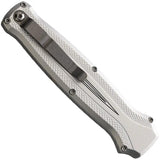 Piranha Knives Auto Rated-R OTF Silver P-19S - Automatic Opening 3.5in 154CM Clip Point Blade by Piranha Knives